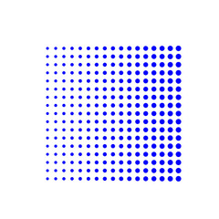 Blue Halftone Element