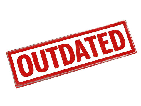 Outdated stamp indicating obsolete information