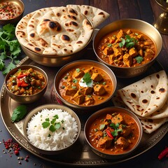 Set of Gourmet Delight Delicious Beef Biryani Isolated on a Transparent Background. Ramadan dinner, spicy, indian food, Iftar meal