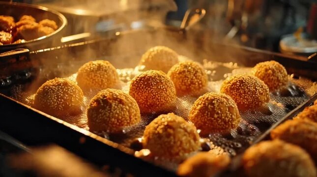 Indonesian Onde Onde Sesame Ball Street Food