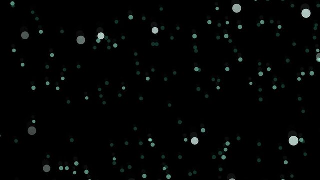 Abstract light particles overlay footage on a black background. Digital dust or bokeh effect for video production and graphic design.