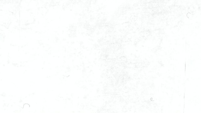 Subtle white paper texture animation with soft dust and scratches. Minimal stop-motion loop imitating old film grain or worn background. Ideal for overlay use. 4K