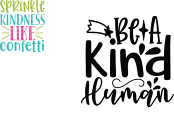 Fototapete Rund Positive Typografie Sprinkle Kindness Like Confetti Typography  © ibrahim