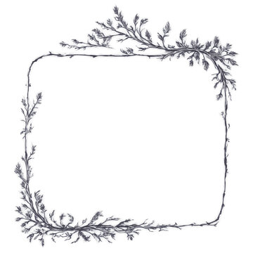 Epilogue calm frame background isolated on white or transparent transparent background isolated png stock