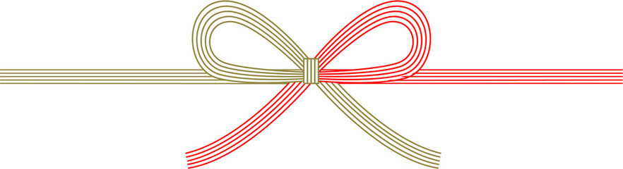 Obraz premium 水引(mizuhiki), 花結び(HanaMusubi), 蝶結び(Butterfly knot)
