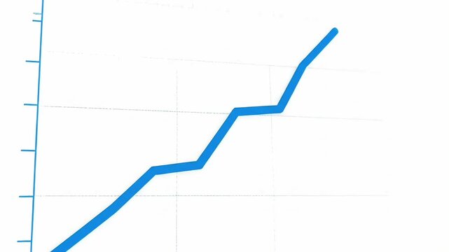 Visualizing business growth and progress with data analytics figures and upward trending graphs showing positive financial performance