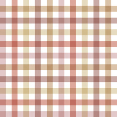 Seamless Gingham Plaid Pattern in Muted Earth Tones