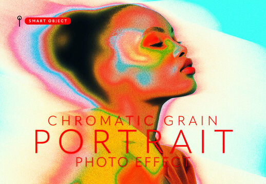 Chromatic Grain Portrait Effect Template