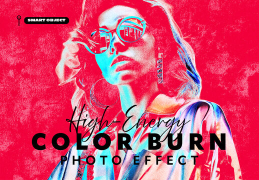 Color Burn Photo Effect Template