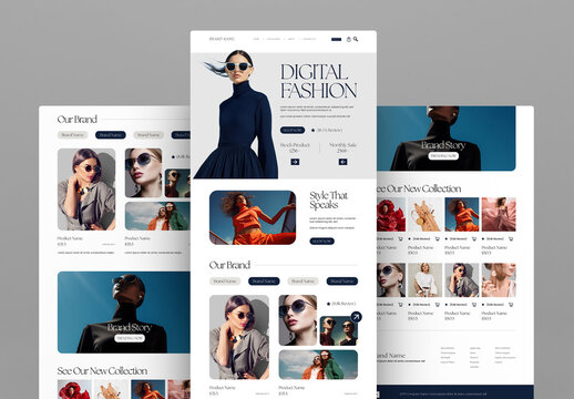 Fashion E Commerce Website Landing Page Design