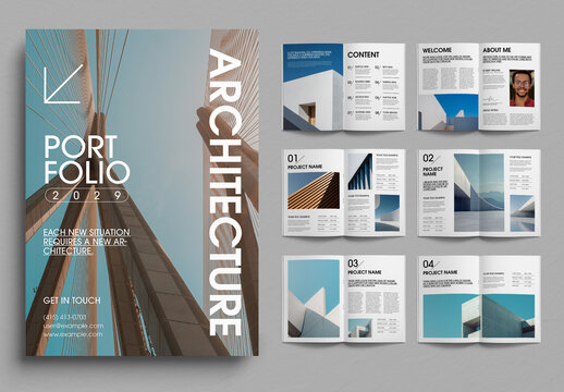 Minimal Architecture Portfolio Layout