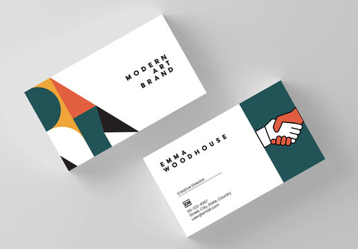 Modern Art Abstract Business Card