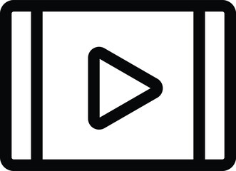 Video player interface with play button
