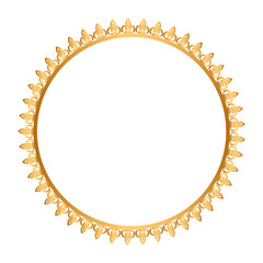 Golden circle frame border