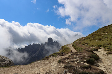 On the edge of silence, Cadini di Misurina stands beyond