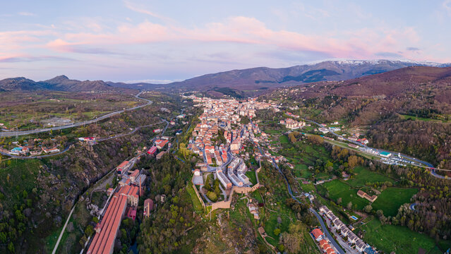 Aerial photographs of Bejar, Salamanca, 1-inch sensor 4k 30fps