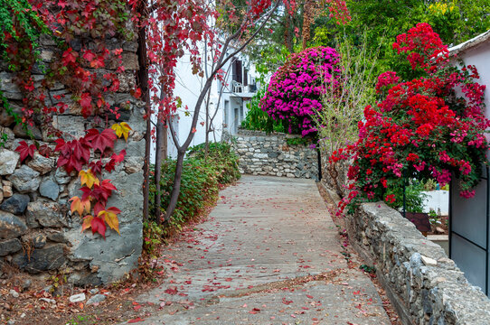 The Karmi ( Karaman ) Village street view in North Cyprus