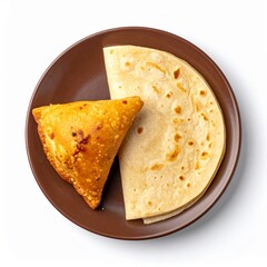 crispy samosas and soft flaky parotta