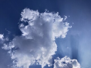 blue sky with clouds