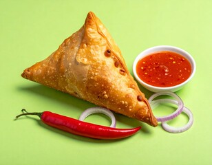 Golden brown crispy samos