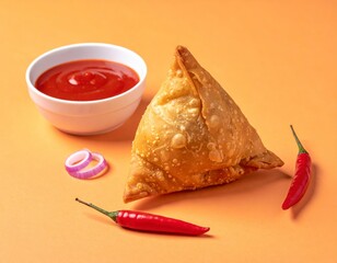 Golden brown crispy samos