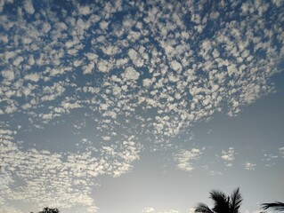 blue sky with clouds