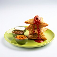 Golden brown crispy samos