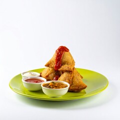 Golden brown crispy samos