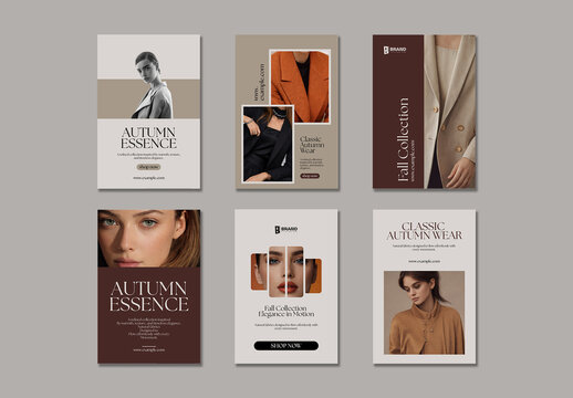 Autumn Fashion Wear Collection Social Media Story Template