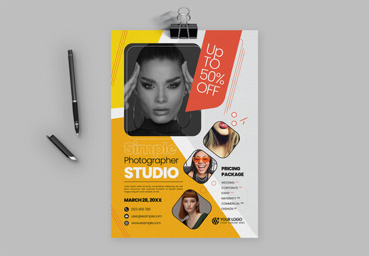 Photography Studio Flyer Design Template