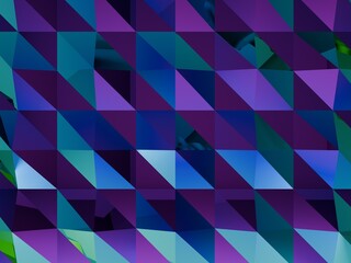 Abstract Geometric Triangle Pattern with Blue and Purple Gradients