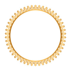 Golden circle frame border