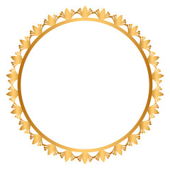 Golden circle frame border