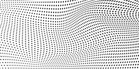 Simple beautiful black and white shadow halftones retro pop art funky urban colorful comic book. Dotted halftone gradient texture. Vanishing polka dot background abstract modern art