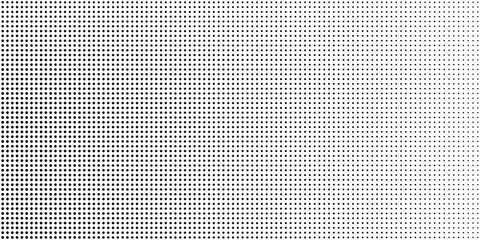 Modern beautiful black and white shadow halftones retro pop art funky urban colorful comic book. Dotted halftone gradient texture. Vanishing polka dot background simple