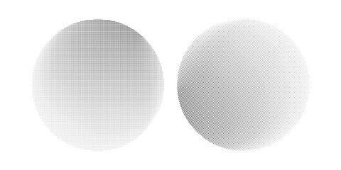 Set of black halftone dots backgrounds. vector modern dots halftone Pop art comic style gradient circle halftone set simple