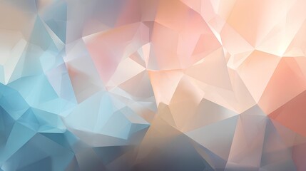 Abstract geometric background featuring a colorful mosaic pattern of blue triangles and futuristic polygonal shapes for a bright origami style vector wallpaper design