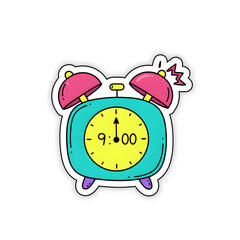 alarm clock vector illustration