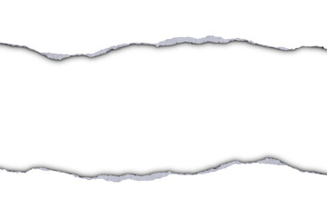 paper torn edge with shadow is on transparent background for text or ad. design. template design