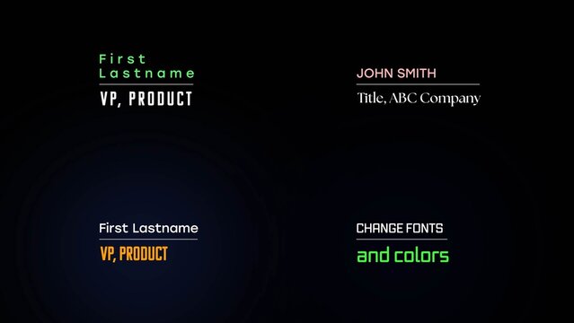 Mask Reveal Lower Third