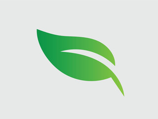 Fototapeta premium Green leaf ecology nature element vector icon, Leaf Icon, green leaf ecology nature element vector