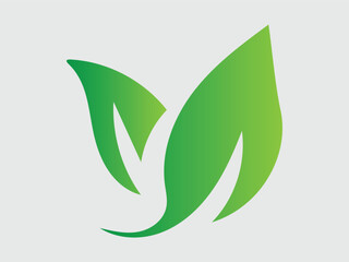 Fototapeta premium Green leaf ecology nature element vector icon, Leaf Icon, green leaf ecology nature element vector