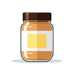 Honey Jar with Blank Label