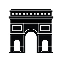 Famous Arch Monument Landmark Vector Icon