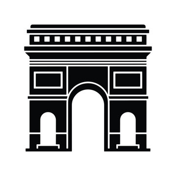 Famous Arch Monument Landmark Vector Icon