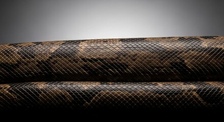 Macro shot of a reptile's patterned skin, illuminated with a gradient backdrop