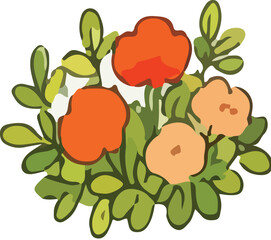 vector illustration of an apple tree