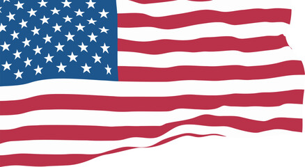 Fototapeta premium American flag on labor day celebrating workers rights and freedom