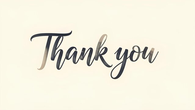 Elegant Thank You Message