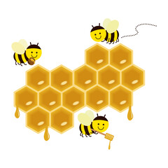 みつばちとはちの巣